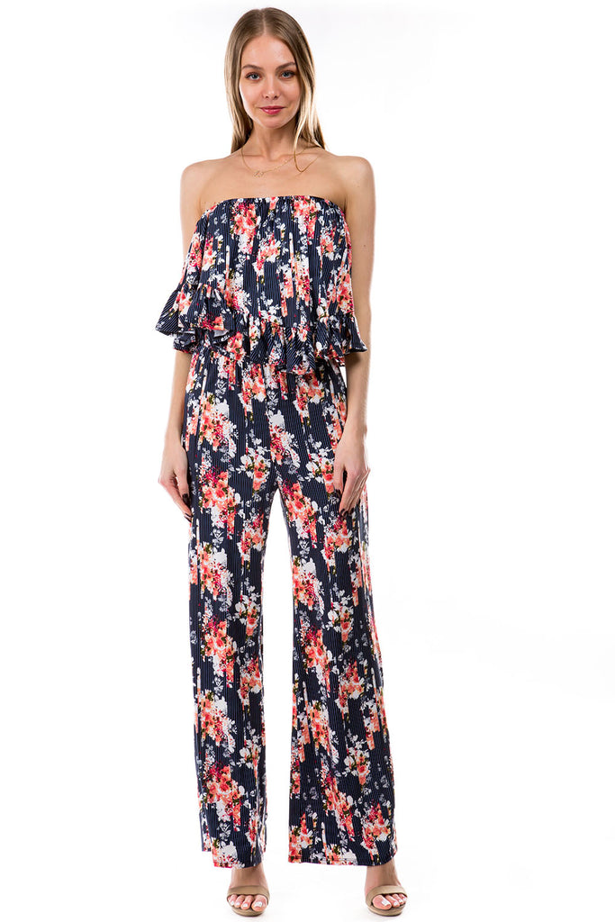 BRYNN JUMPSUITS (FLORAL PRINT)- VD2390