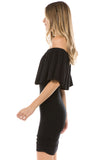 CROSELLA OFF SHOULDER DRESS(BLACK)- VD2417
