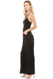 AMAYA BRA TOP JUMPSUIT (Black)-VD2427