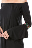DAGNES DRESS (BLACK)- VD2566T