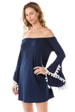 AGNES DRESS (NAVY)- VD2566