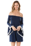 AGNES DRESS (NAVY)- VD2566