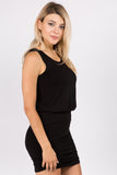 AGNES MINI DRESS (BLACK)- VD2763T