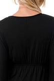 ANNA KIMONO DRESS (BLACK)- VD3130