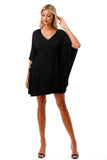 ANNA KIMONO DRESS (BLACK)- VD3130