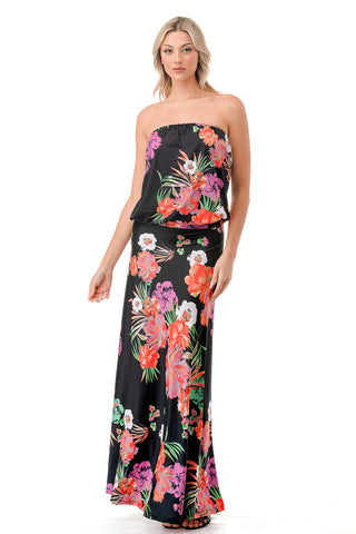 ANOUK TUBE LONG DRESS (SUMMER FLORAL)- VD3200