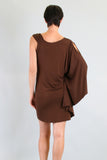 SUZANNE CAFTAN DRESS (BROWN)-VD7378