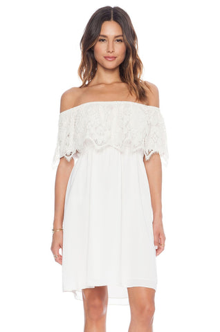 NINA MINI DRESS (OFF WHITE)-VD9276
