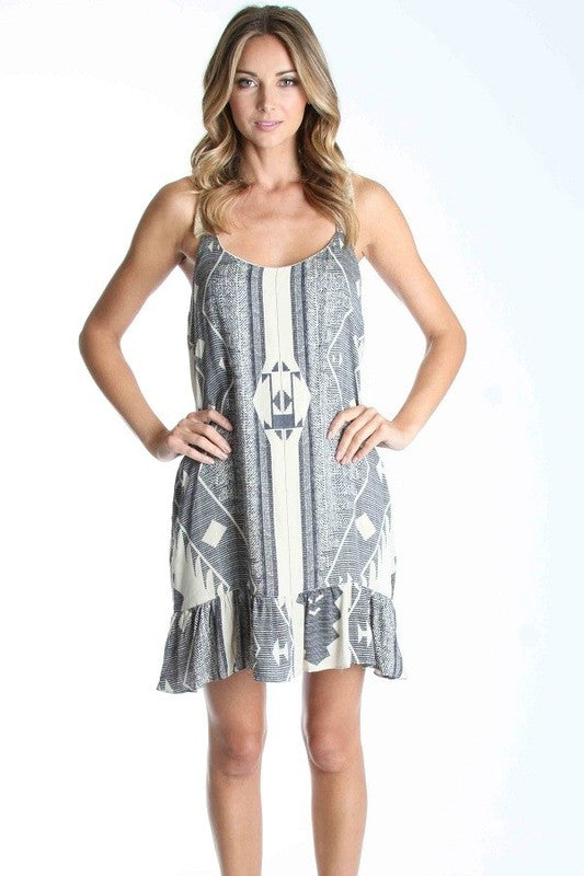 Freya Slip Dress (NAVY) - VD9931