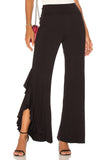 ROMANIE ONE SIDE SPLIT PANTS (Black)-VP1814