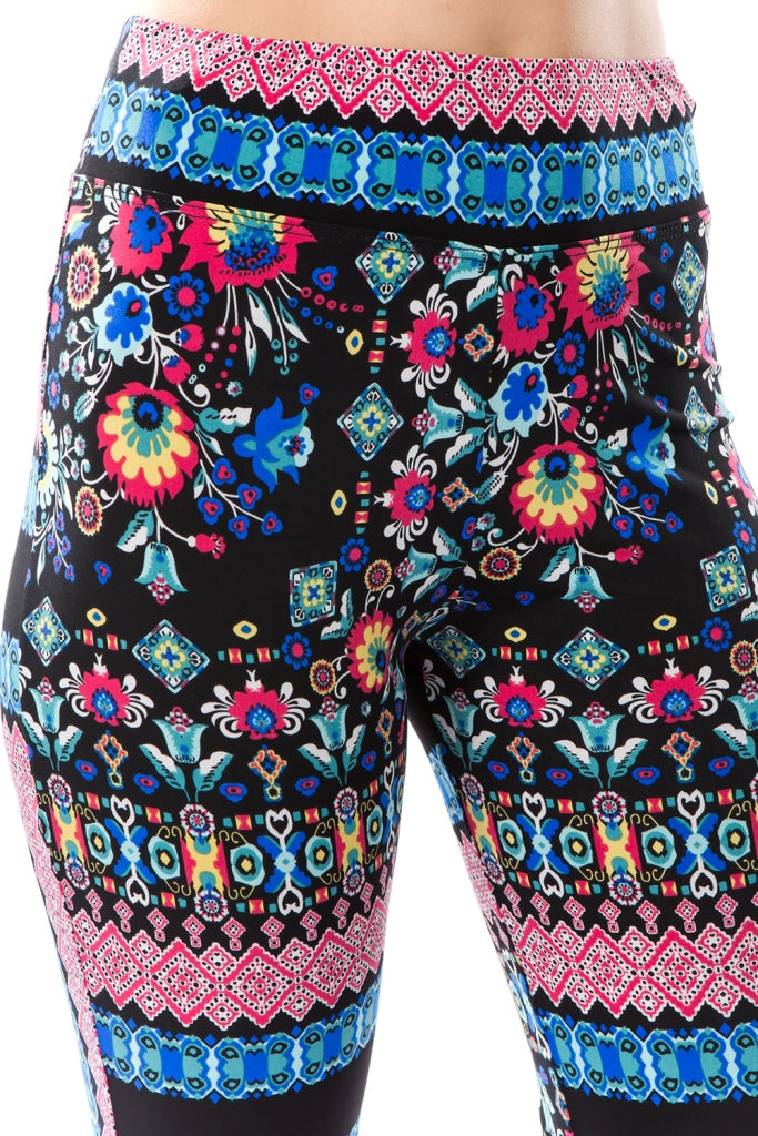 EDEN PANTS (BLACK MULTI)- VP2276