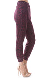 LUX JOGGER PANTS (LEOPARD WINE)-VP2780