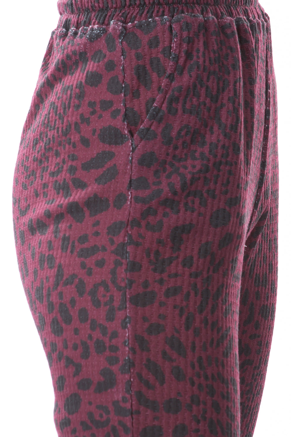 LUX JOGGER PANTS (LEOPARD WINE)-VP2780