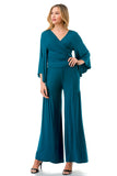 ANOUK WIDE BOTTOM PANTS (TEAL)- VP3214