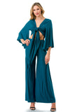 ANOUK WIDE BOTTOM PANTS (TEAL)- VP3214