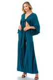 ANOUK WIDE BOTTOM PANTS (TEAL)- VP3214