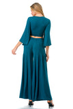 ANOUK WIDE BOTTOM PANTS (TEAL)- VP3214