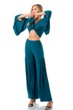 ANOUK WIDE BOTTOM PANTS (TEAL)- VP3214