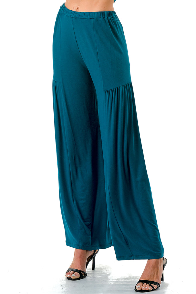 ANOUK WIDE BOTTOM PANTS (TEAL)- VP3214