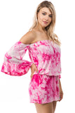 AMAYA ROMPER (FUSCHIA TIE DYE)-VR2426T