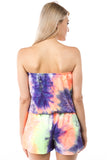 AMAYA TUBE ROMPER (NEON PURPLE TIE DYE)- VR2427T