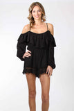 MAGDALENE ROMPER (BLACK) -VR9710