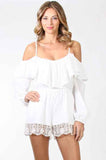 CHANTILY ROMPER (WHITE)-VR9710