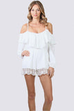 CHANTILY ROMPER (WHITE)-VR9710