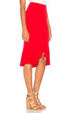 ROMAINE FRONT OPEN SKIRT (Red)- VS1811