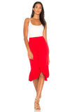 ROMAINE FRONT OPEN SKIRT (Red)- VS1811