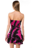 Valentina Skirt (BLACK / FUSCHIA TIE DYE)-VS9785