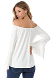 JOANNE OFF SHOULDER TOP (OFF WHITE)- VT1079