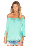 BAMBI BELL SLEEVE TOP (MINT)- VT1233