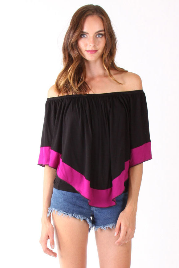 YOORI CONVERTIBLE TOP(BLACK)-VT1244