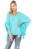 VALA KIMONO TOP (Aqua)- VT1317