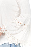 KAILA BELL SLEEVE TOP (OFF WHITE)- VT1515
