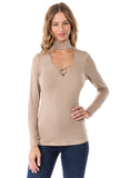 KINSEY TOP (MOCHA)- VT1583