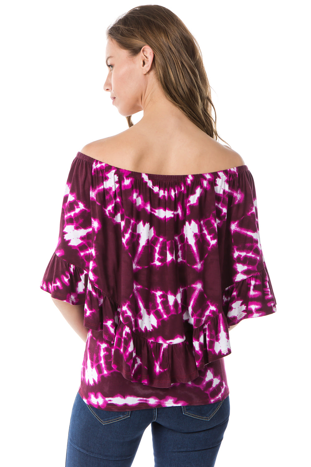 TIE DYE CONVERTIBLE TOP (BLACK)- VT1617-TIE DYE