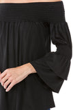 DAISY OFF SHOULDER TOP (BLACK)- VT1884