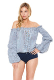 KHALEESI BODYSUIT (Blue)-VT2046