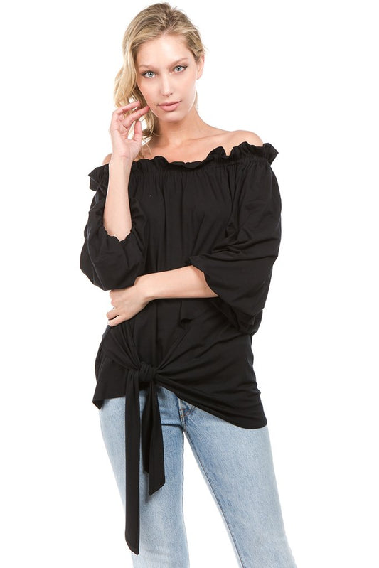 SKYLAR TOP (Black)- VT2205