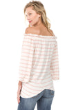 MARY OFF SH TOP (Pink)- VT2236