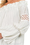 AVERY OFF SHOULDER TOP (OFF White)- VT2246