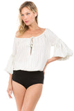 AVERY BODYSUIT (White)- VT2247