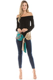 ZELDA OFF SHOULDER TOP (BLACK)- VT2301