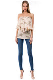 BEYONCE TUBE TOP (PASTEL CAMO)- VT2408
