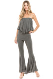 BEYONCE TUBE TOP (HEATHER GREY)- VT2408