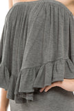 BEYONCE TUBE TOP (HEATHER GREY)- VT2408
