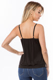 LINNETTE SEQUINS TOP (BLACK/NAVY)-VT2455SP