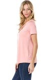 OTTILIE CROSS FRONT TOP (CORAL)- VT2469